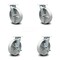 Service Caster 8 Inch Semi Steel Swivel Caster Set with Roller Bearings 2 Brakes SCC-30CS820-SSR-2-TLB-2 - alternate 1